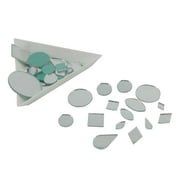 Aumni Crafts 0.2 to 0.5 Inch Size Small Glass Mirrors (700+ Pieces, Mixed Shapes \u0026 Sizes) for Sewing Embroidery Crafts Jewelry Making Multipurpose